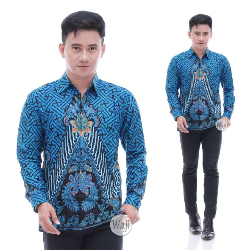 Naga sogan kemeja batik pria nonfuring bahan katun primisima batik motif naga batik solo halus