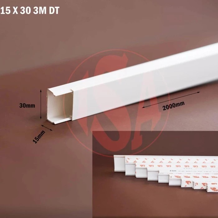 

PVC Kabel Protektor TF 15x30 dengan 3M Double Tape (2 Meter)