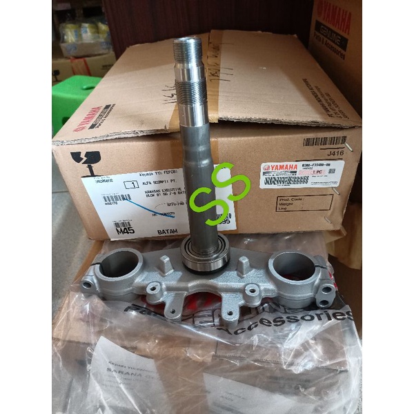 under bracket segitiga T bawah shock shok depan wr 155 set bearing roces cones stir origional b3m f3