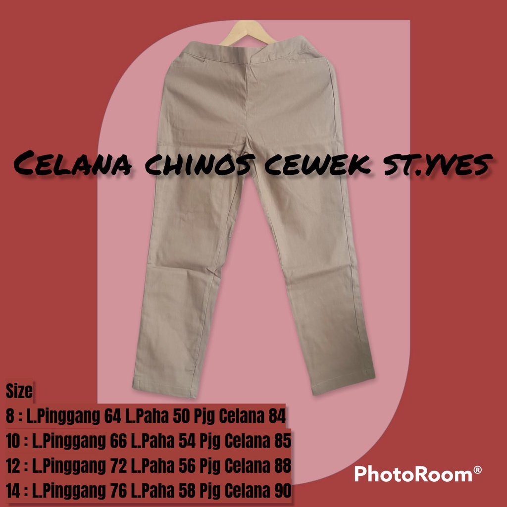 CELANA CHINOS WANITA / CELANA KERJA WANITA /CELANA KAIN ST.YVES