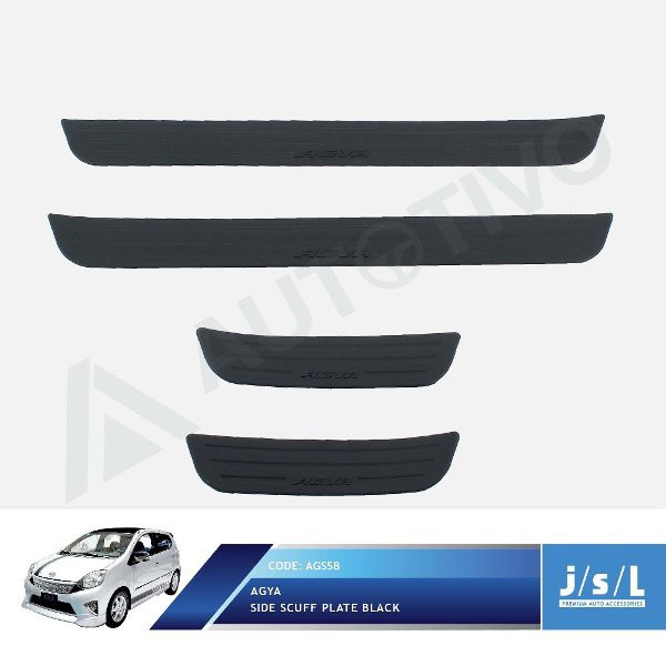 Aksesoris Tambahan Sillplate Samping Hitam Side Scuff Plate Black Agya 2016