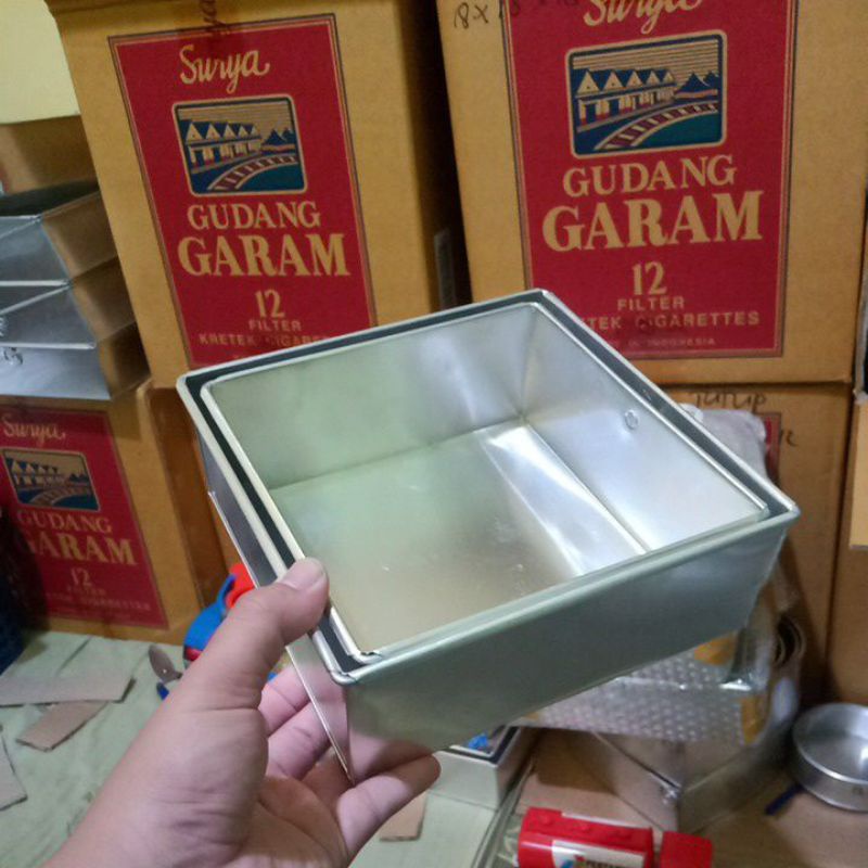 CETAKAN LOYANG KUE TAR ATAU BOLU TINGGI 7 10X10X7 14X14X7 16X16X7 &amp; 18X18X7 20X20X7 22X22X7 HARGA MURAH TERJANGKAU ALUMINUM ASLI