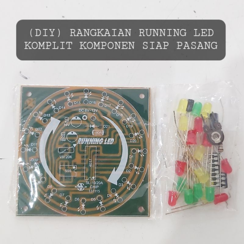 (DIY) Rangkaian Running LED Saturn SL-10/20A Komplit Siap Pasang