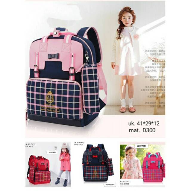 Tas ransel anak wanita.tas kotak