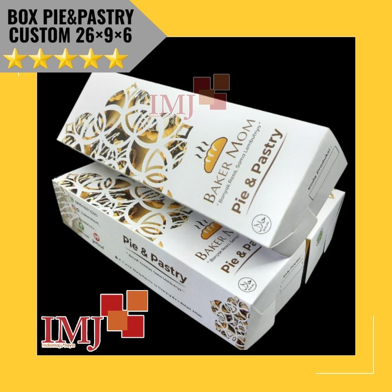 

BOX PIE CUSTOM 26x9x6 KARDUS PASTRY 26×9×6 CUSTOM DUS