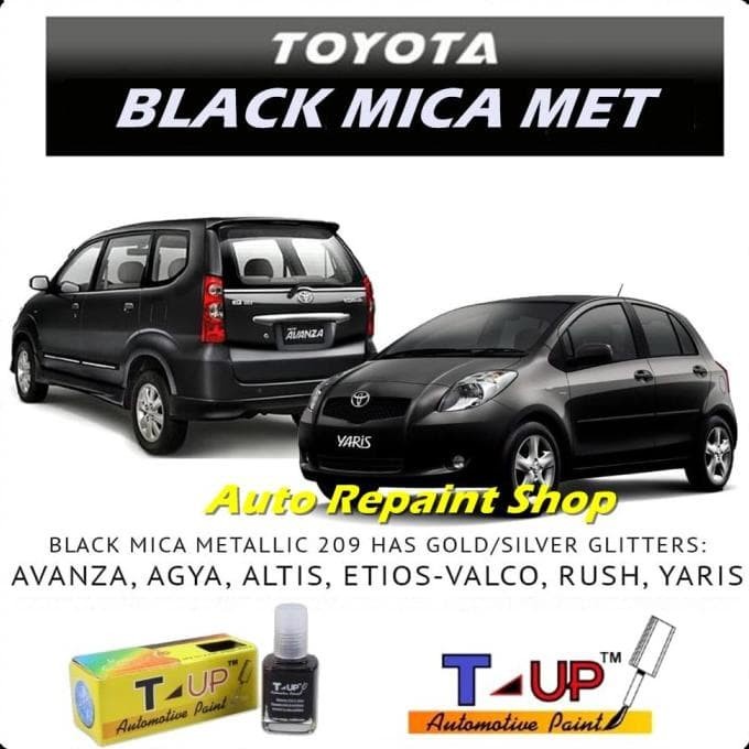 Toyota Black Mica Met - Cat Oles - T-Up - Touch Up Automotive Paint