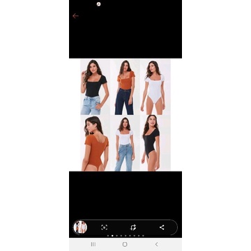 UO Susan Square-neck bodysuit