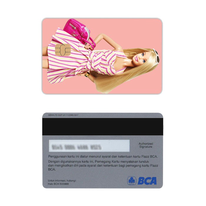 Barbie Doll Kartu E-Money Flazz BCA Gen 2 NFC Custom Card