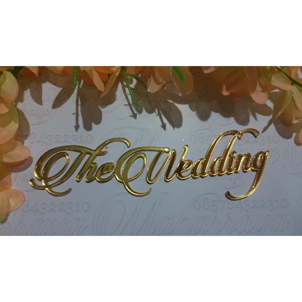 

THE WEDDING AKRILIK MIROR GOLD 12X3,5