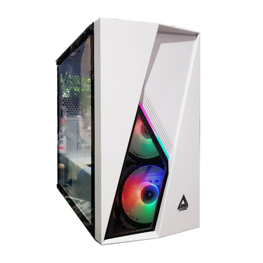 Casing PC Paradox Gaming SPICA White M-ATX Tempered Glass Gaming Case