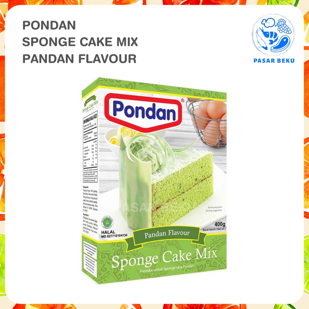 

Pondan Tepung Kue Sponge Pandan 400gr Pasar Beku Padang