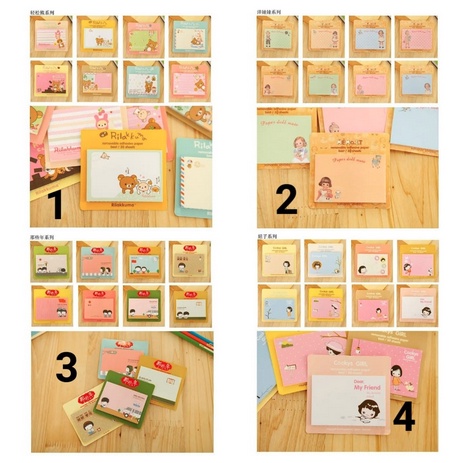 MEMO KARAKTER LUCU &amp; UNIK NOTEBOOK CATATAN MEMO KARAKTER