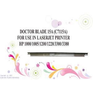 DOCTOR BLADE 15A(C7115A) FOR USE IN LASERJET PRINTER HP 1000/1005/1200