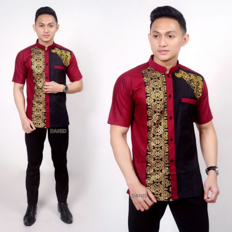 Grosir Batik Pria Kombinasi Prada Lengan Pendek Exlusive Matt Katun Oil Premium Size M L Xl 56gpaapcnpyOajd