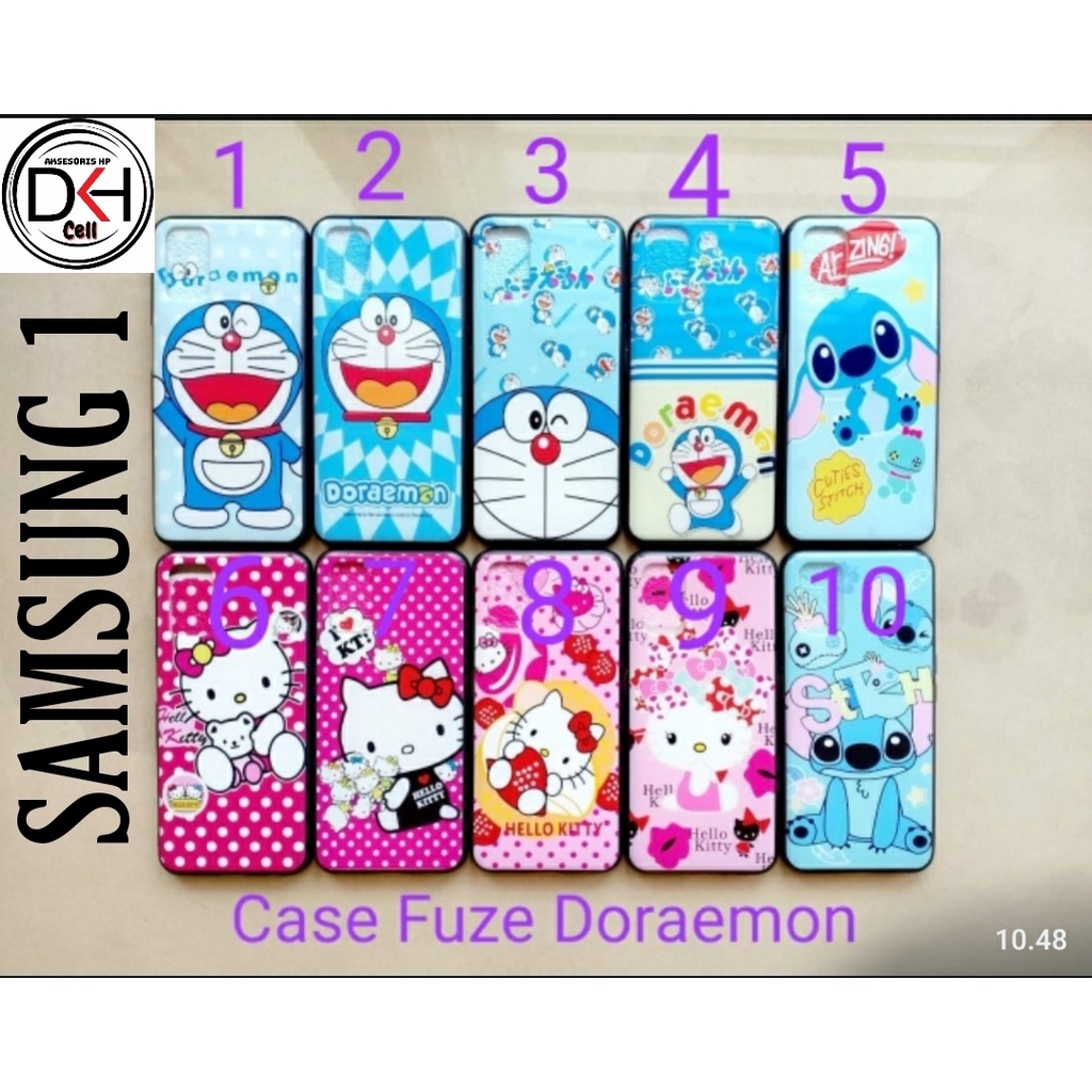 KARAKTER FUZE CASE DORAEMON, HELLOKITTY, STITCH SAMSUNG A02S A20S A30S A50 A50S M20