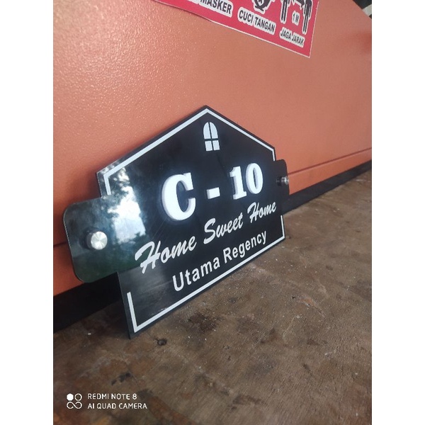 Nomor Rumah Akrilik | Nomer Rumah Akrilik | No Rumah Akrilik | Nomor Rumah Acrylic