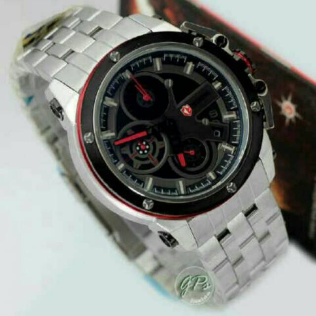 Jam tangan expedition e6603 silver original