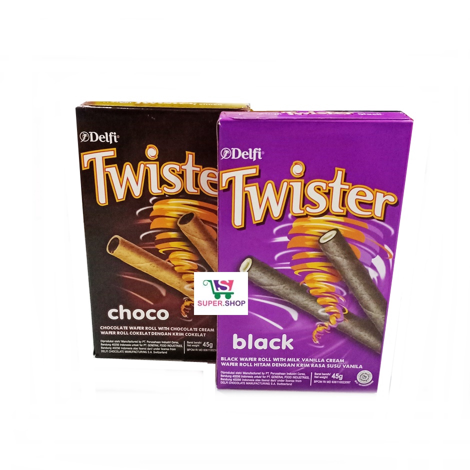 

Delfi Twister Black / Chocolate 45 Gram