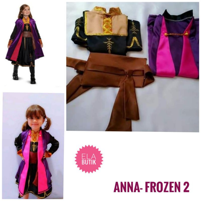 Kostum anna frozen-anak-kostum frozen-kostum ulang tahun-halloween