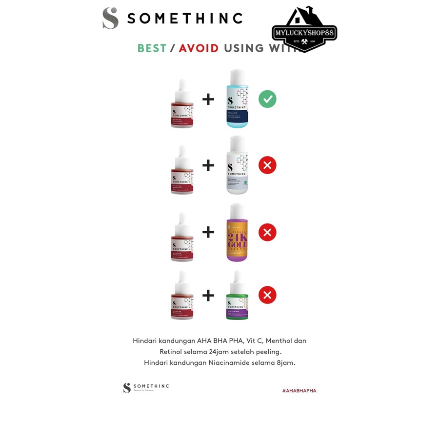 Somethinc AHA BHA PHA Peeling Solution 20ml 20 ml Serum Wajah Muka