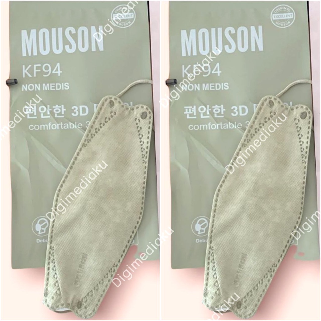 Masker KF94 Mouson 4ply Masker Mouson KF94 Model Pokana Model Sensi Masker KF94 4ply Evo 3D Protection Mask Mouson Sachet isi 10 Pcs