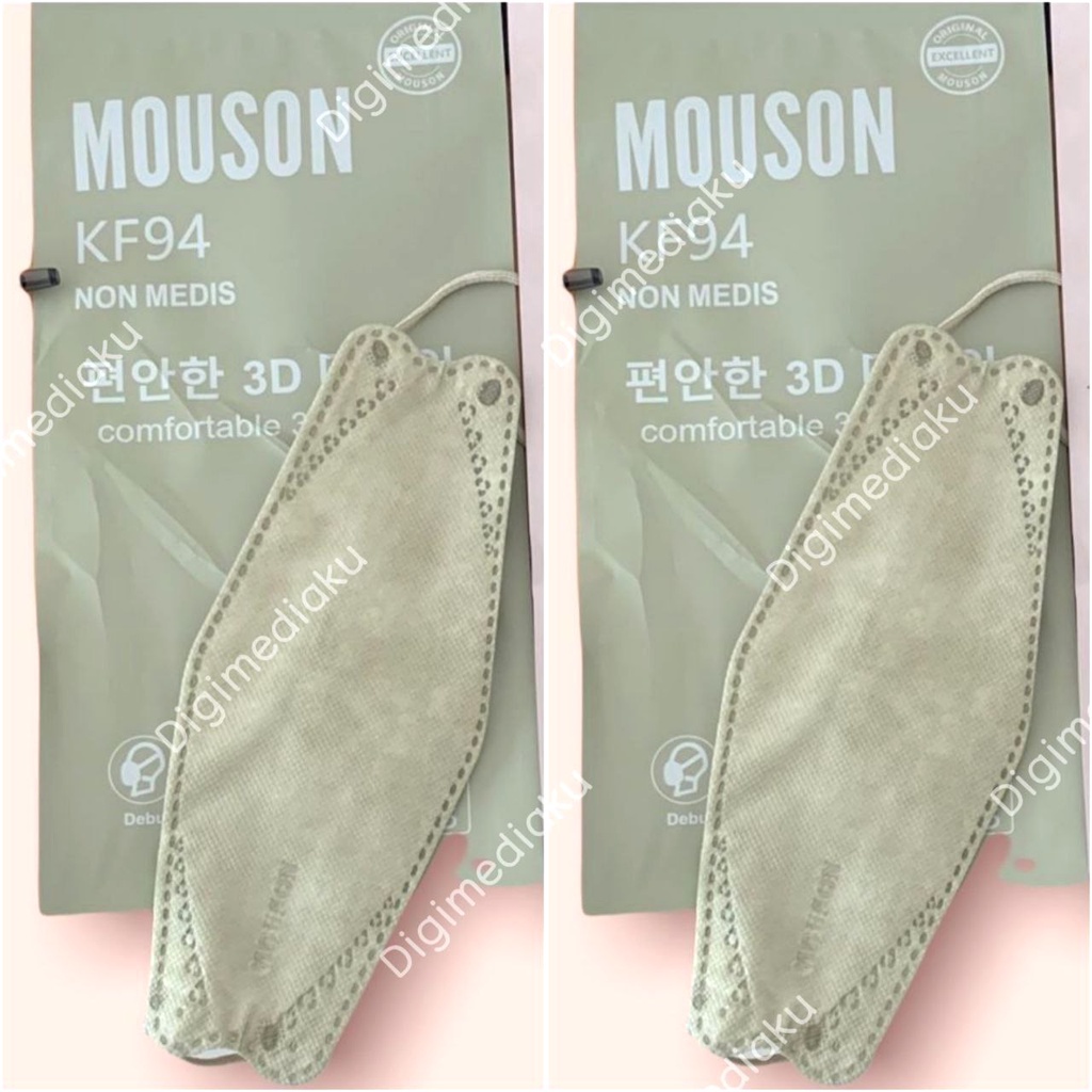 Masker KF94 Mouson 4ply Masker Mouson KF94 Model Pokana Model Sensi Masker KF94 4ply Evo 3D Protection Mask Mouson Sachet isi 10 Pcs