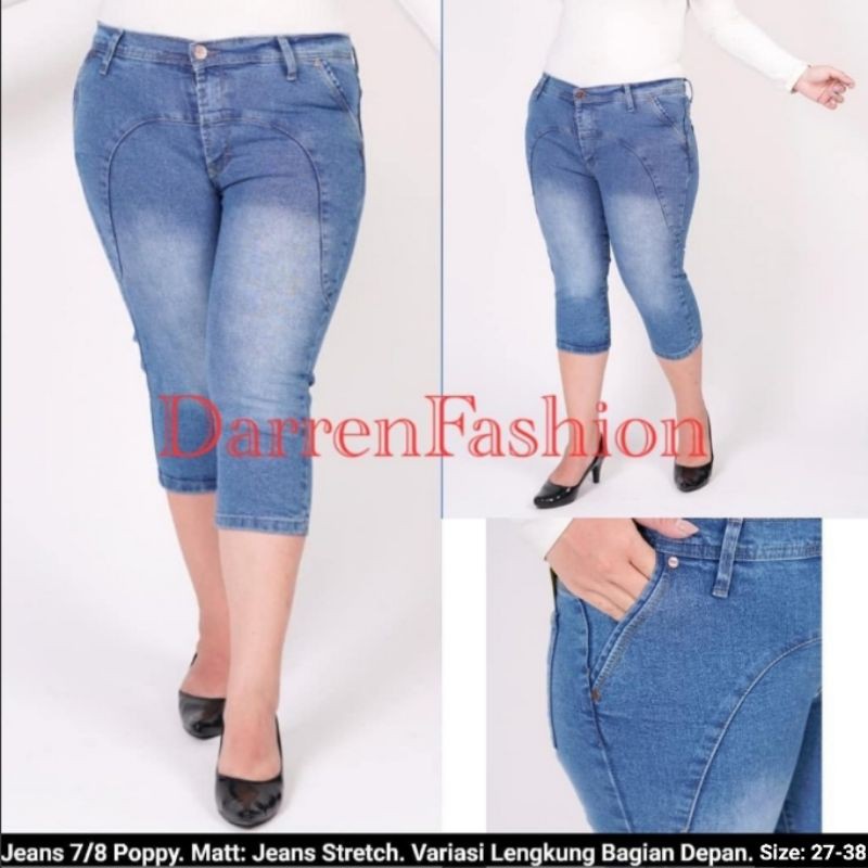 Celana Jeans Wanita Pendek 7/9 Poppy 7 9