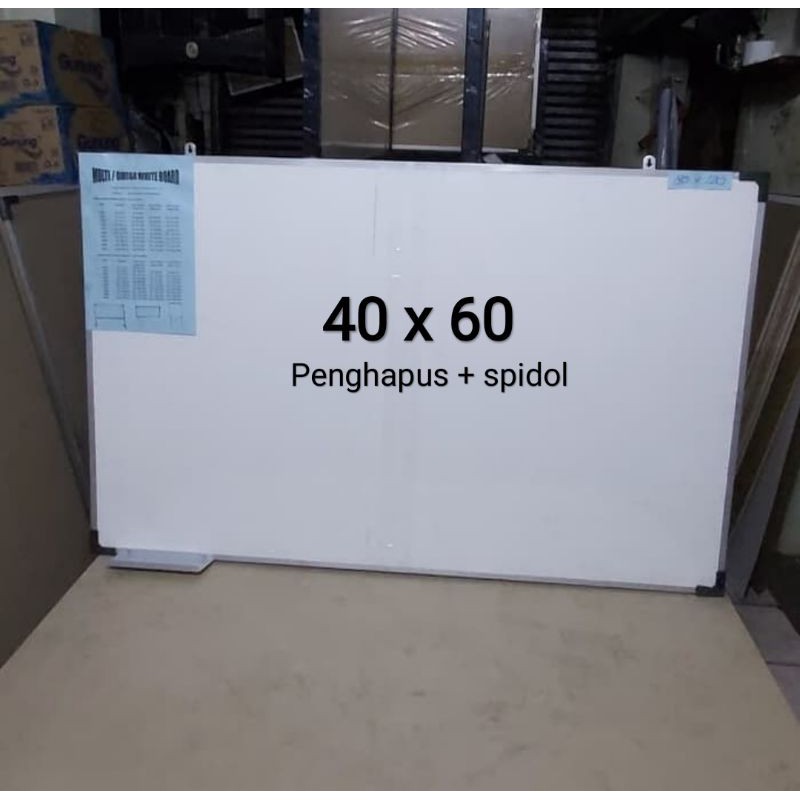 

Whiteboard murah 40 x 60 cm lengkap