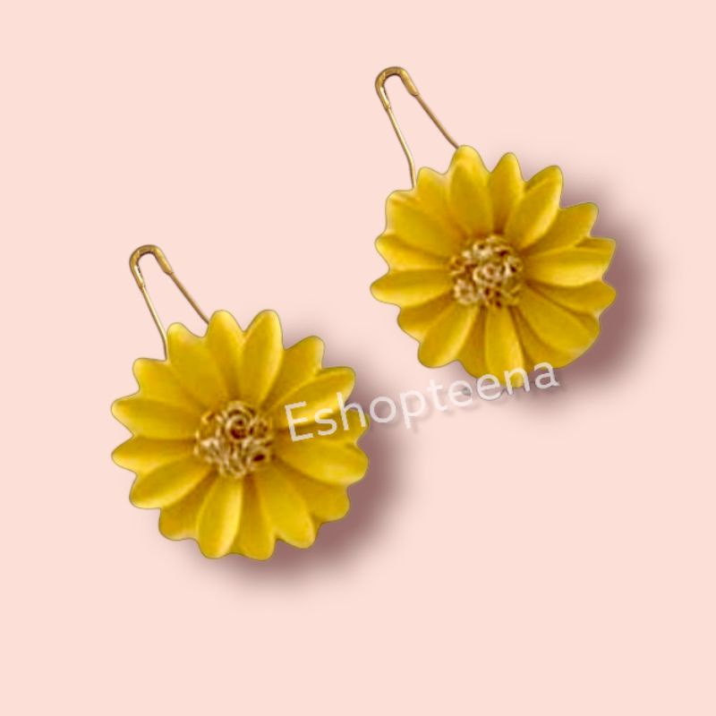 A54 Anting hijab bunga daisy_anting jilbab