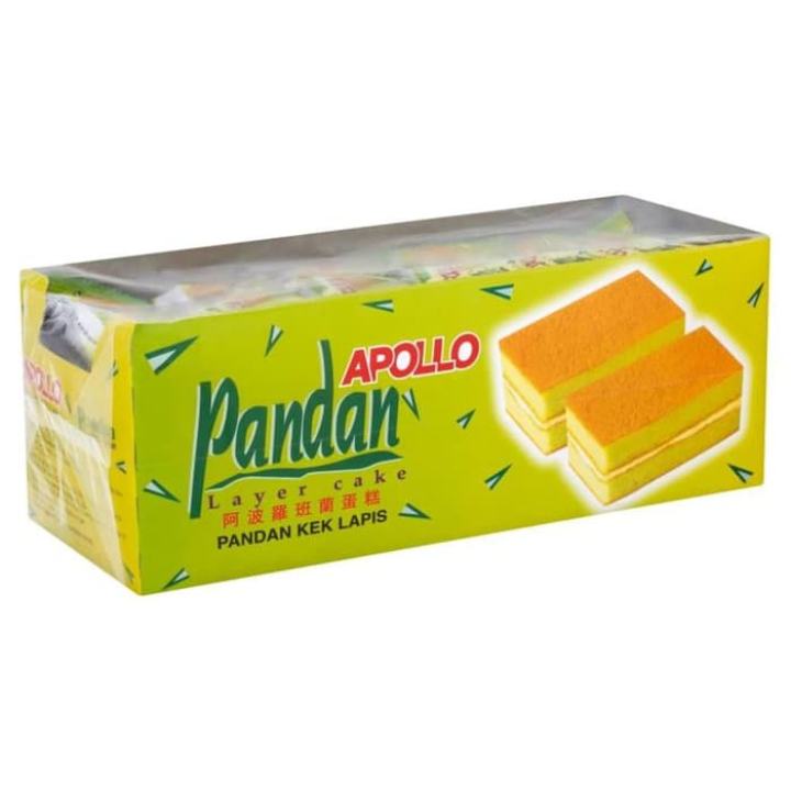 

[432 Gram] Apollo Layer Cake Rasa Pandan Isi 24 Bungkus 432 gr