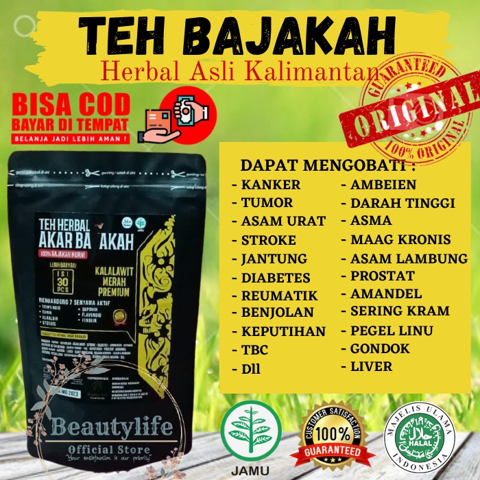 

[BL] - ISI 30pcs Teh Kayu Bajakah Kalimantan Minuman Herbal Tradisional Bajakah Pencegah Kanker