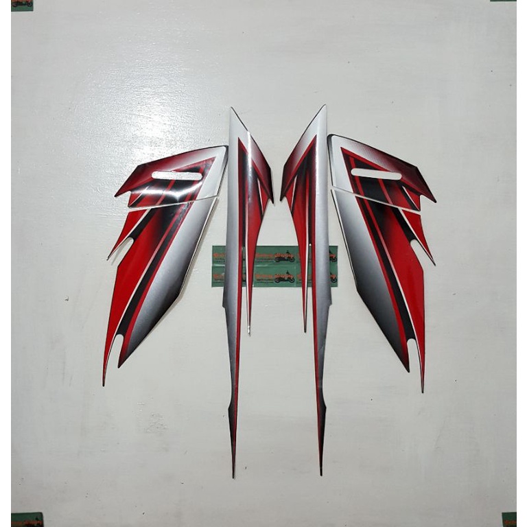 Striping Honda Tiger 2000 Ge3 2005 CW Hitam Merah Original 1000% NOS