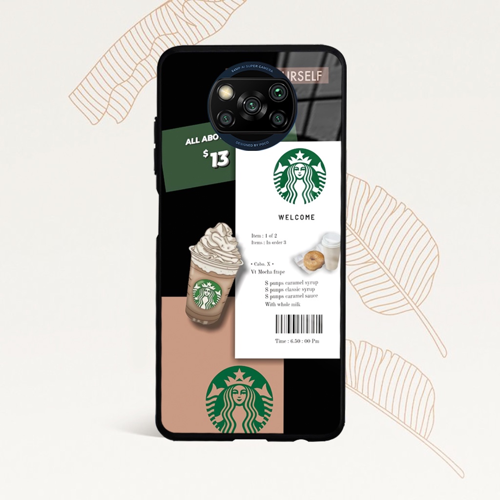 [MZ09] CASE GLOSSY STARBUCKS XIAOMI REDMI NOTE 9 POCO X3 NFC POCO X3 PRO POCO M3 REDMI 9C REDMI 9T P