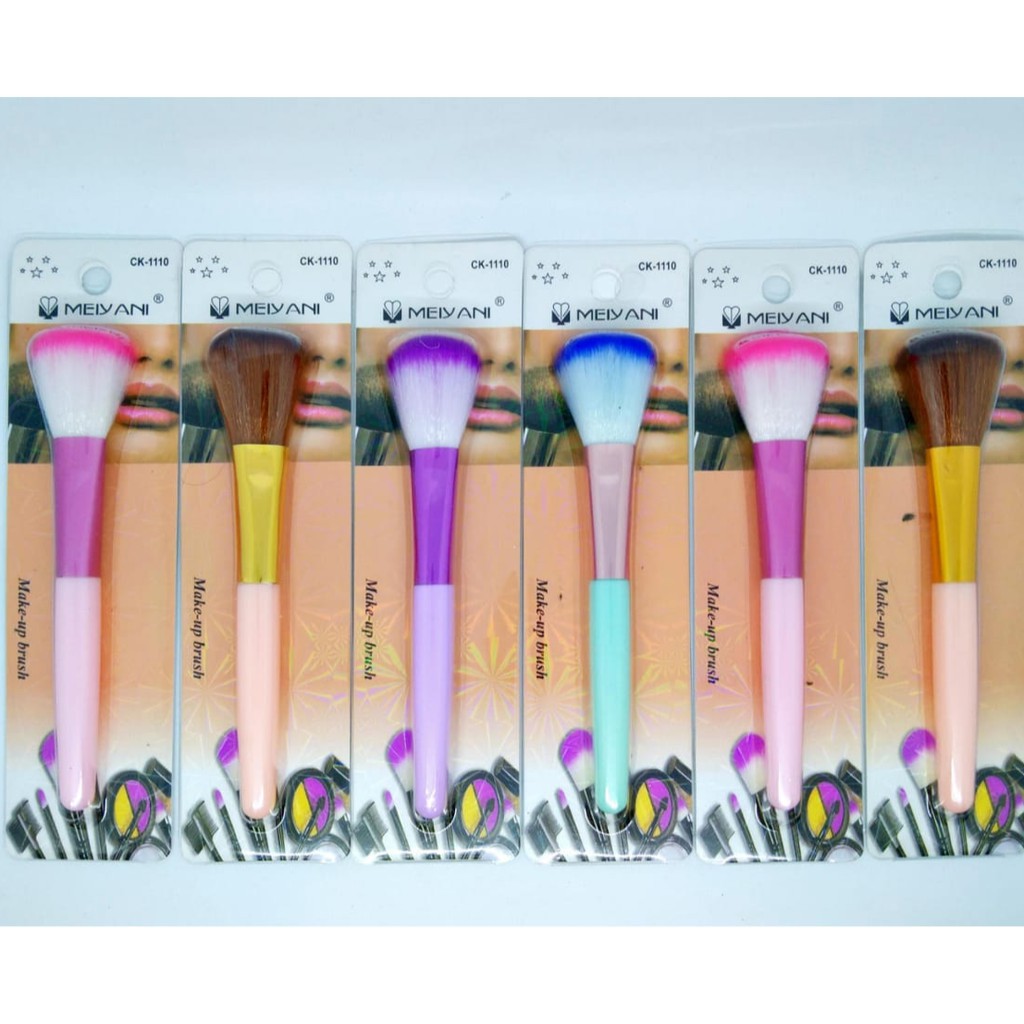 Kuas Brush Blush On Satuan Karakter Hello Kitty Doraemon Polos