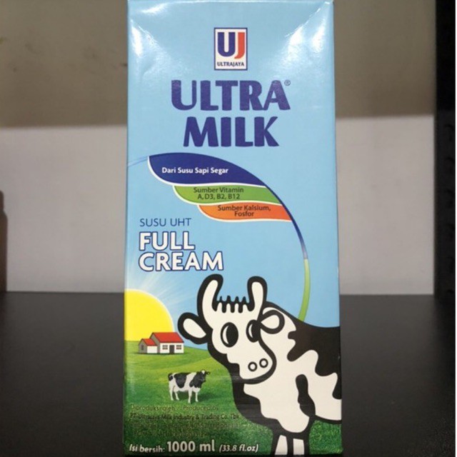 SUSU ULTRA UHT 1 L / FULL CREAM ULTRA MILK / SUSU FULL CREAM