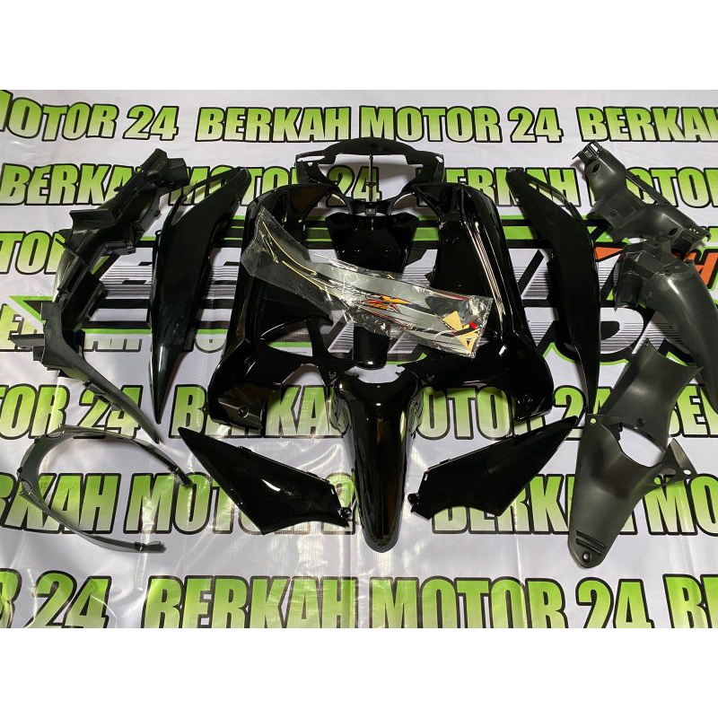 Cover Full body Supra X 125 lama / Supra X 125 old Hitam
