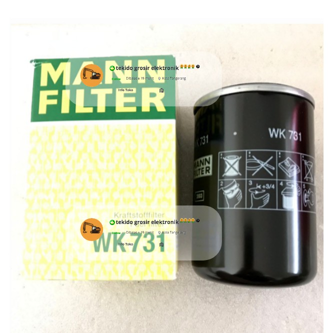 Filter/fuel filter WK731/WK 731/mann ORI