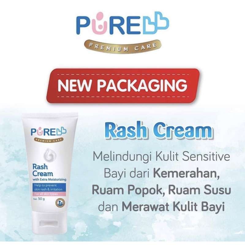 *FRAULEINCO* Pure BB Rash Cream - 50gr / Krim ruam popok / PURE DIAPER CREAM 100gr