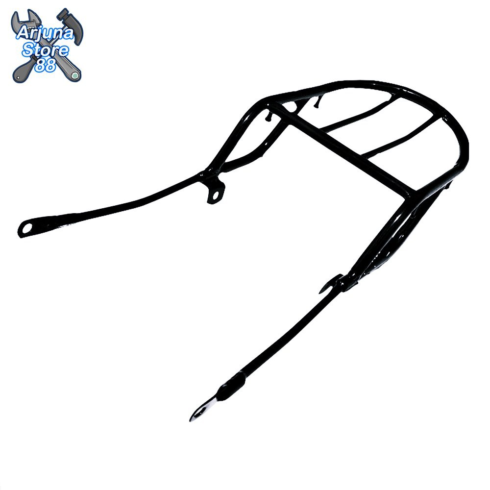 Rak Bagasi Belakang Yamaha DT100 Hitam Tebal PNP Klasik Motor