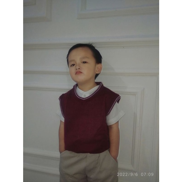 [promo] vest / rompi rajut,vest anak, vest sekolah vest korea