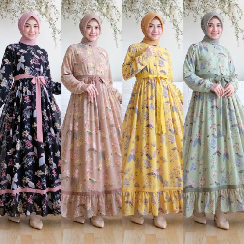 Gamis Tutu Maxy DRESS TILE MONALISA TERLARIS.Mora.Jasmin