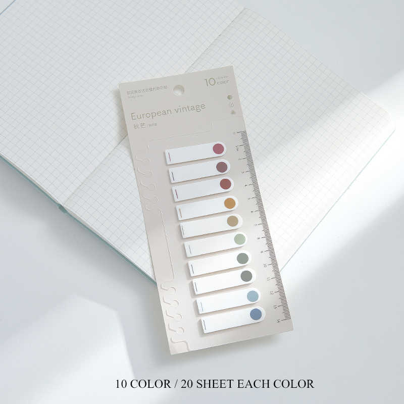 200 Lembar Sticky Note Warna Neon Untuk Pembatas Buku-F