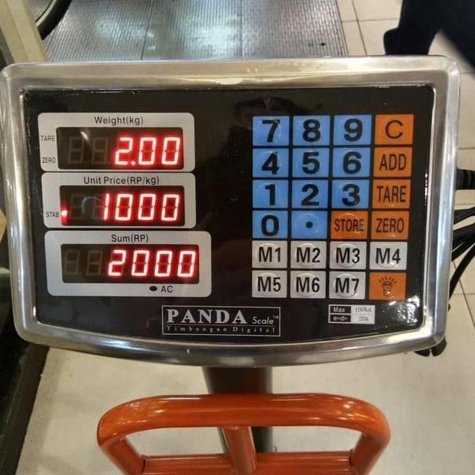 Timbangan Duduk Digital Barang / logistik Panda 100 -150 Kg
