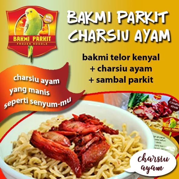 

Bakmi PARKIT AYAM BARBEQUE (CHARSIU AYAM) (Siap Masak)