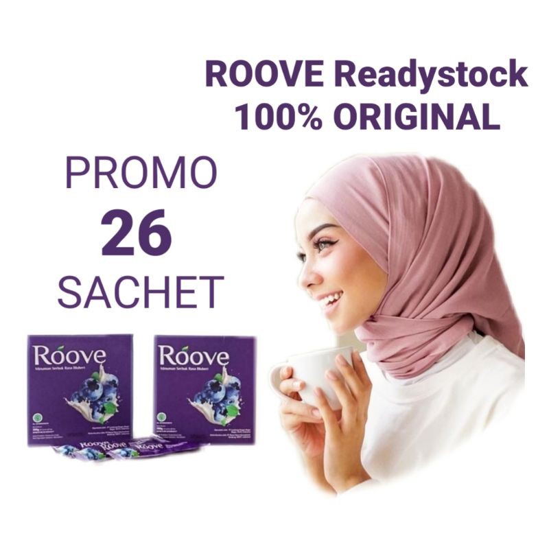COD ROOVE PROMO 1box free 6sachet. ORIGINAL. READYSTOCK. MEDAN. HALAL MUI BPOM JAKARTA