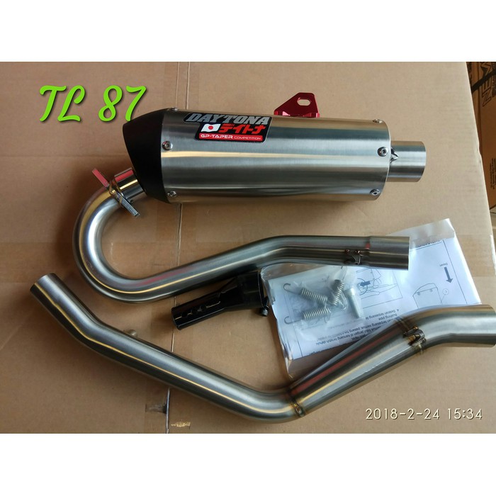 BARANG TERBAIK Knalpot Daytona New Honda CRF 150 racing balapan standar
