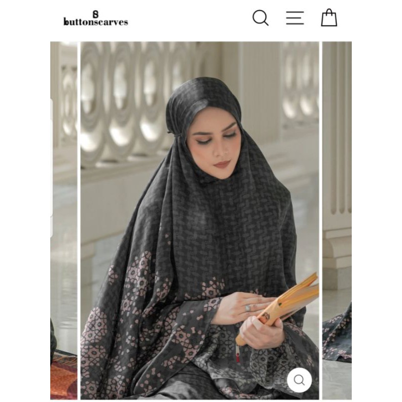 Mukena haramain buttonscarves