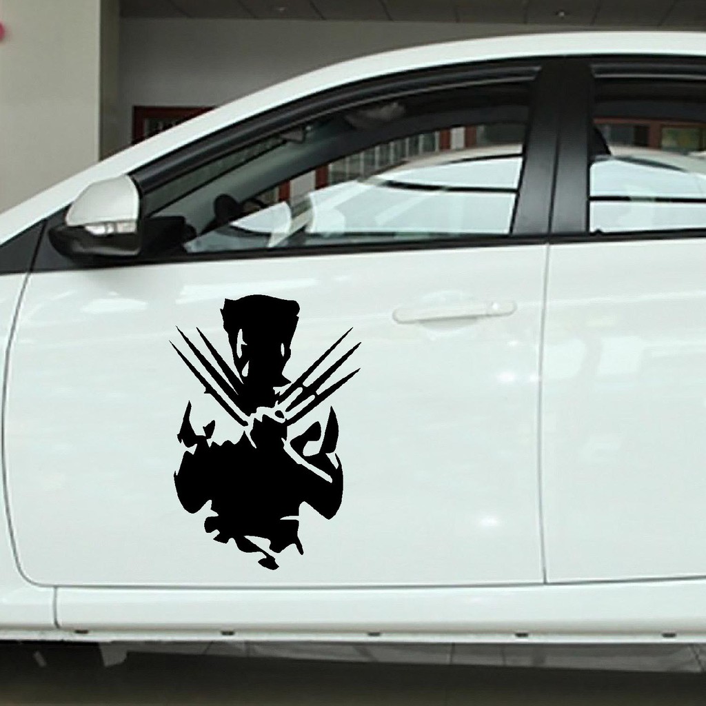 Sticker Mobil Cutting Vinyl Wolverine X Men 1 Buah Shopee Indonesia