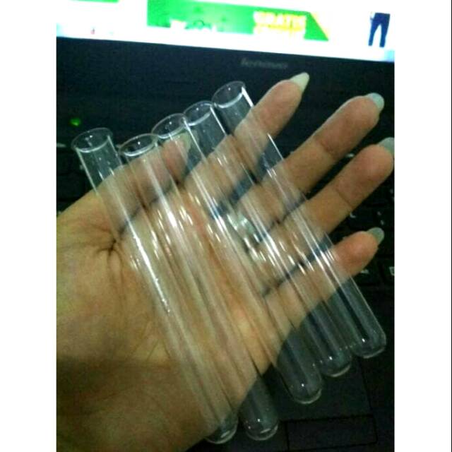Tabung Reaksi 10ml / Alat Laboratorium / Botol kaca / Farmasi