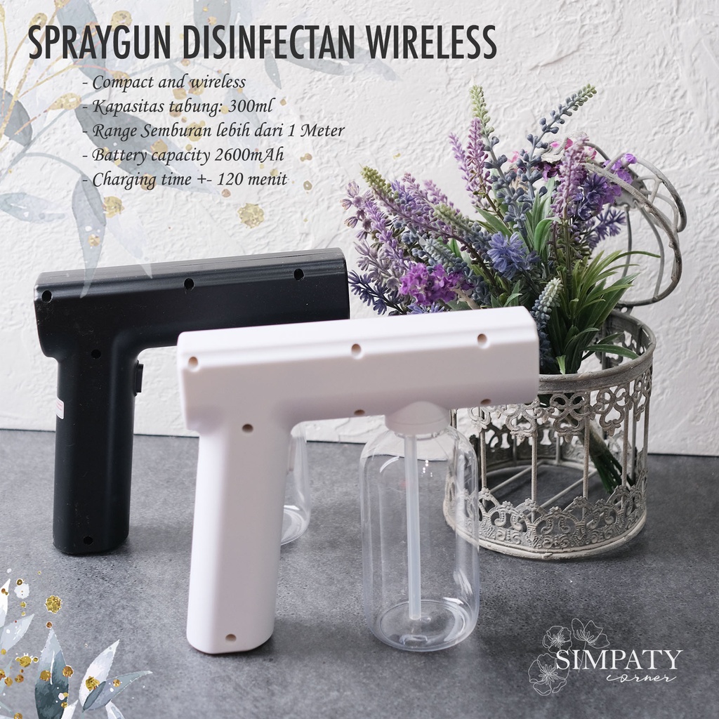 Disinfectan Spray Gun Wireless Nano Atomizer / Nano Spray